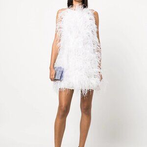 Cult Gaia Shannon Feather Dress